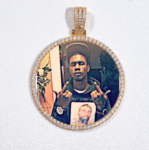 MEDIUM 3D CIRCLE CUSTOM PICTURE PENDANT