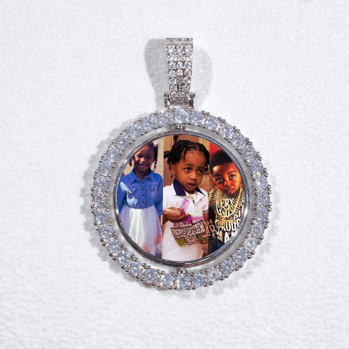 3D Spinning 2-Faced Custom Picture Pendant