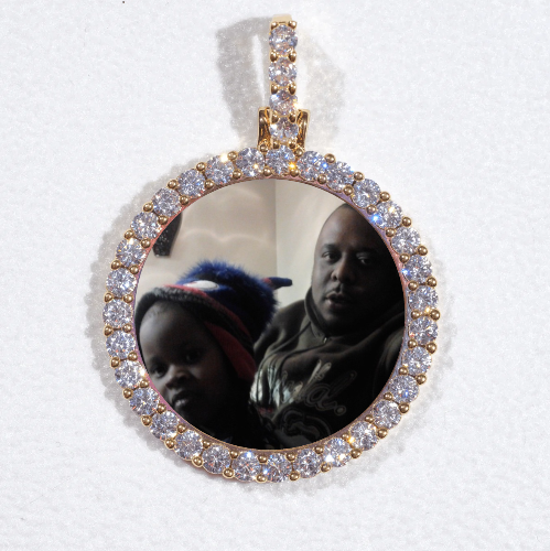 3D CIRCLE CUSTOM PICTURE PENDANT SMALL SIZE