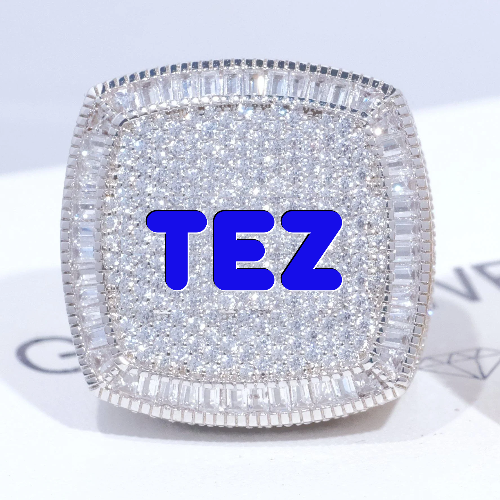CUSTOM LETTER 3D ICED RING