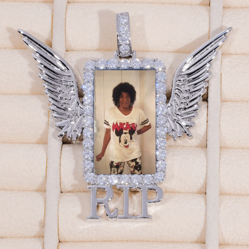 RIP WING 3D CUSTOM PICTURE PENDANT