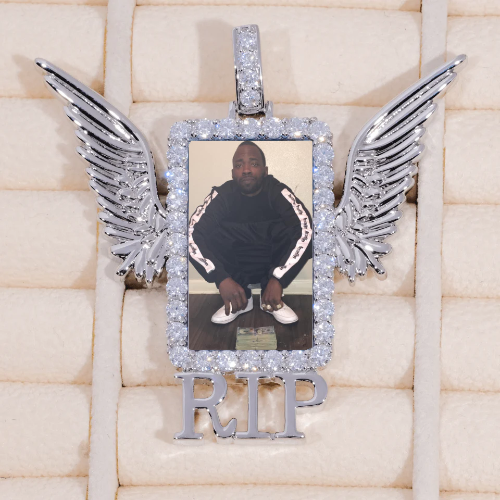 RIP WING 3D CUSTOM PICTURE PENDANT