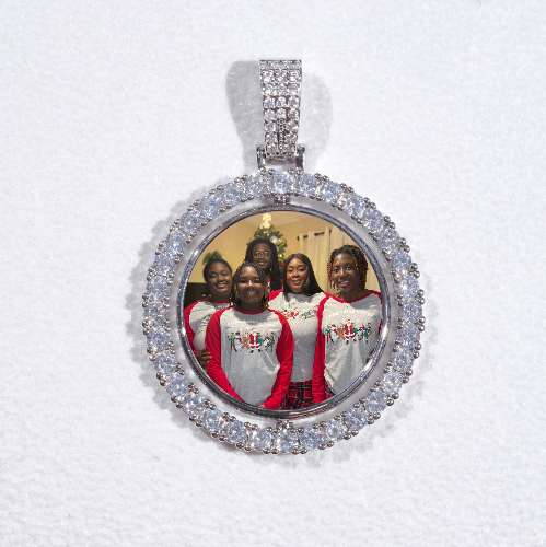 3D Spinning 2-Faced Custom Picture Pendant