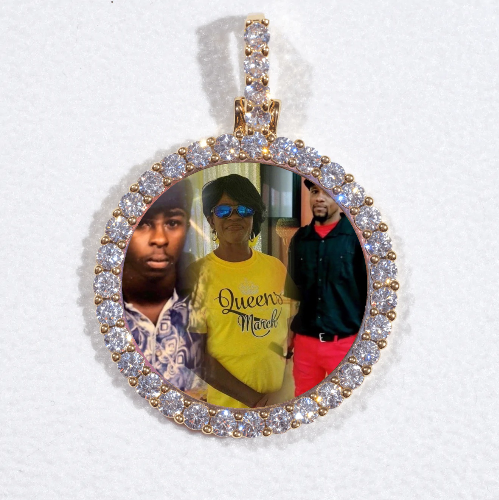 3D CIRCLE CUSTOM PICTURE PENDANT SMALL SIZE