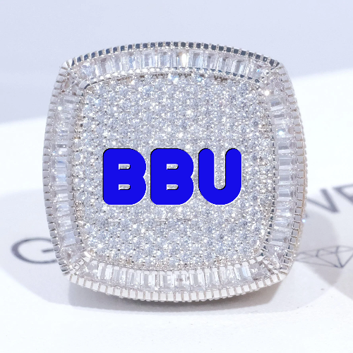 CUSTOM LETTER 3D ICED RING