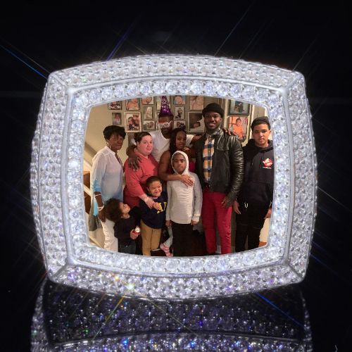 3D CUSTOM PICTURE ICED RING