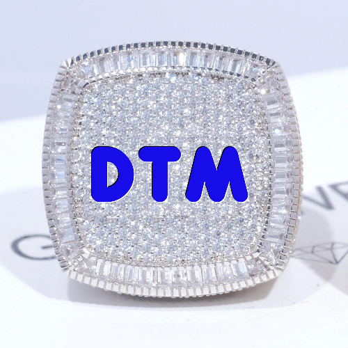 CUSTOM LETTER 3D ICED RING