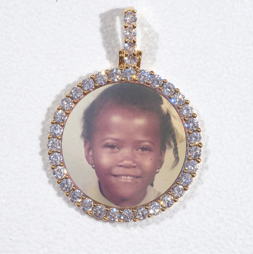 3D CIRCLE CUSTOM PICTURE PENDANT SMALL SIZE