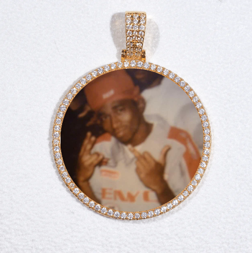 MEDIUM 3D CIRCLE CUSTOM PICTURE PENDANT