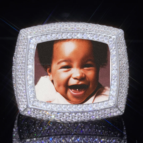 3D CUSTOM PICTURE ICED RING