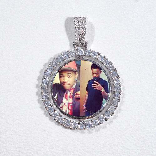 3D Spinning 2-Faced Custom Picture Pendant