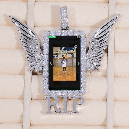 RIP WING 3D CUSTOM PICTURE PENDANT