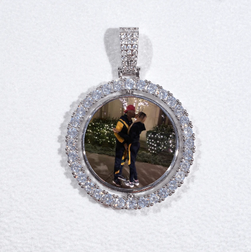 3D Spinning 2-Faced Custom Picture Pendant