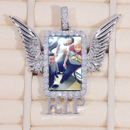 RIP WING 3D CUSTOM PICTURE PENDANT