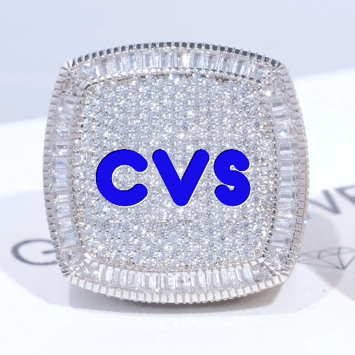 CUSTOM LETTER 3D ICED RING