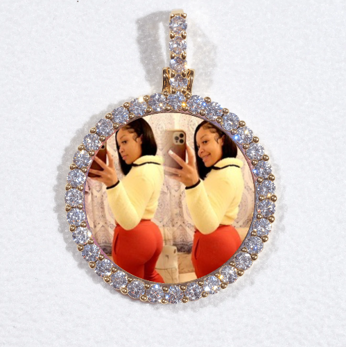 3D CIRCLE CUSTOM PICTURE PENDANT SMALL SIZE
