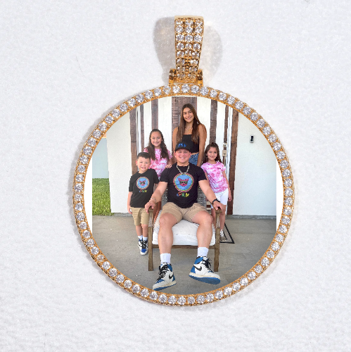 MEDIUM 3D CIRCLE CUSTOM PICTURE PENDANT