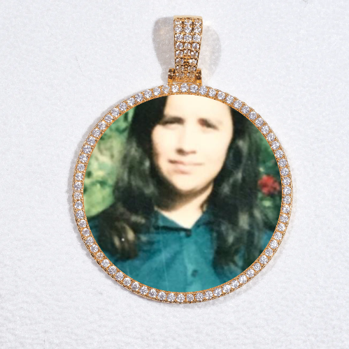 MEDIUM 3D CIRCLE CUSTOM PICTURE PENDANT