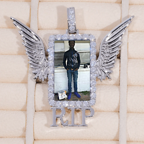 RIP WING 3D CUSTOM PICTURE PENDANT