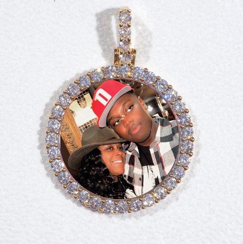 3D CIRCLE CUSTOM PICTURE PENDANT SMALL SIZE
