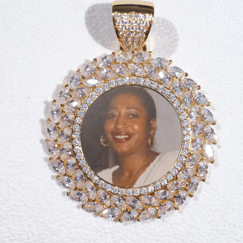 Large 3D Wheat Ear Custom Picture Pendant