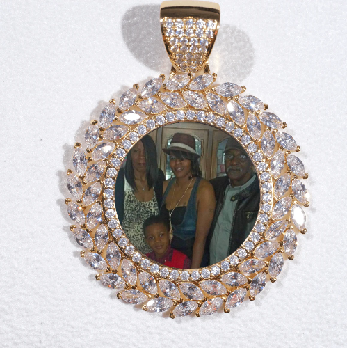 Large 3D Wheat Ear Custom Picture Pendant