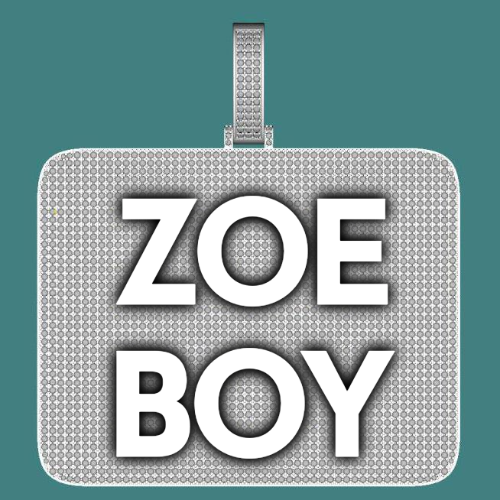 CUSTOM LETTER NECKLACE 3D BIG SQUARE