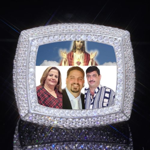 3D CUSTOM PICTURE ICED RING