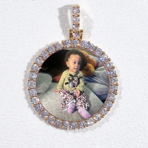 3D CIRCLE CUSTOM PICTURE PENDANT SMALL SIZE
