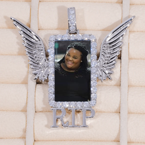 RIP WING 3D CUSTOM PICTURE PENDANT