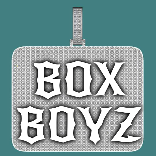 CUSTOM LETTER NECKLACE 3D BIG SQUARE