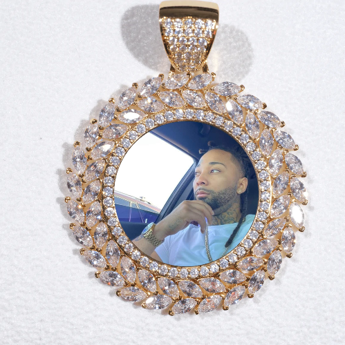 Large 3D Wheat Ear Custom Picture Pendant