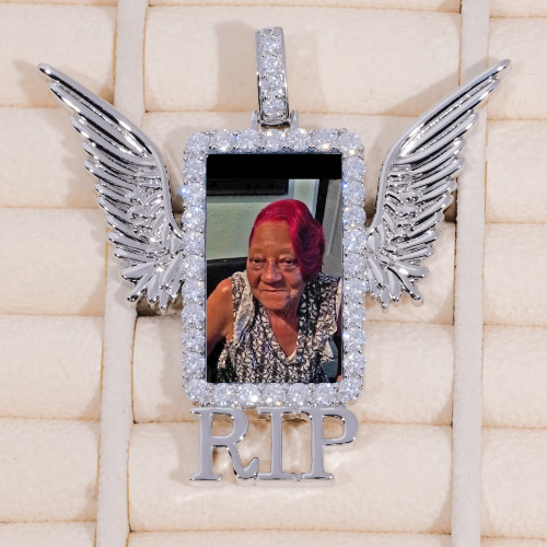 RIP WING 3D CUSTOM PICTURE PENDANT