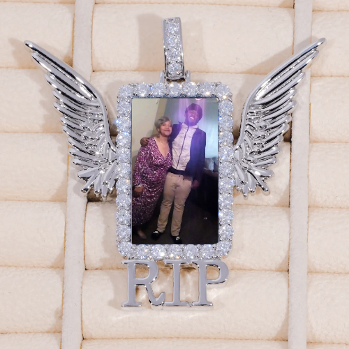RIP WING 3D CUSTOM PICTURE PENDANT