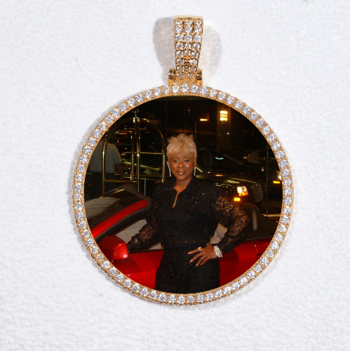 MEDIUM 3D CIRCLE CUSTOM PICTURE PENDANT
