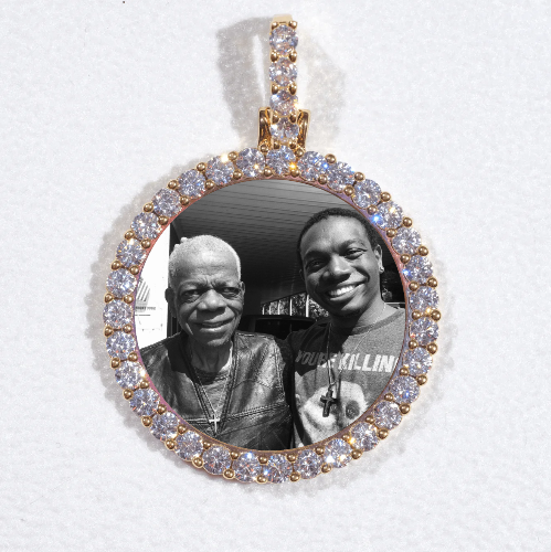 3D CIRCLE CUSTOM PICTURE PENDANT SMALL SIZE