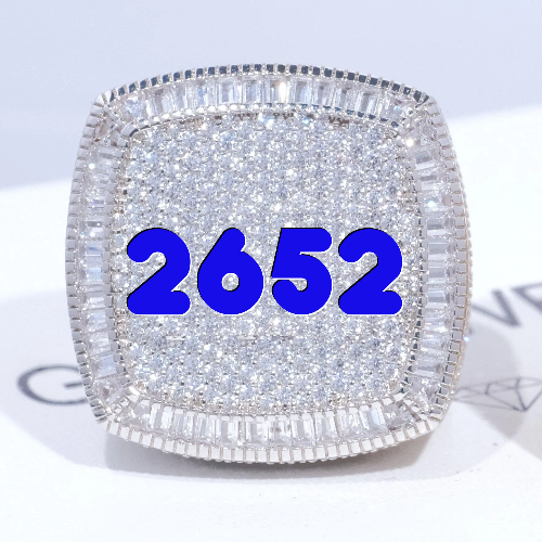 CUSTOM LETTER 3D ICED RING