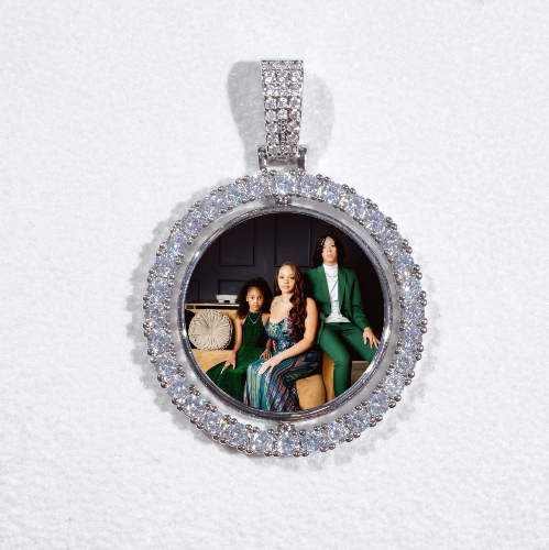 3D Spinning 2-Faced Custom Picture Pendant
