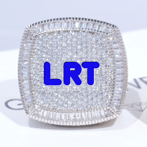 CUSTOM LETTER 3D ICED RING