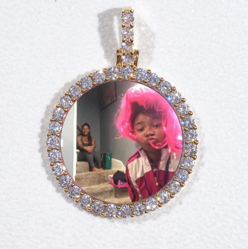 3D CIRCLE CUSTOM PICTURE PENDANT SMALL SIZE