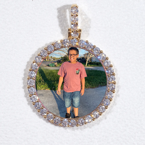 3D CIRCLE CUSTOM PICTURE PENDANT SMALL SIZE