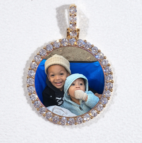 3D CIRCLE CUSTOM PICTURE PENDANT SMALL SIZE