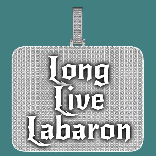 CUSTOM LETTER NECKLACE 3D BIG SQUARE