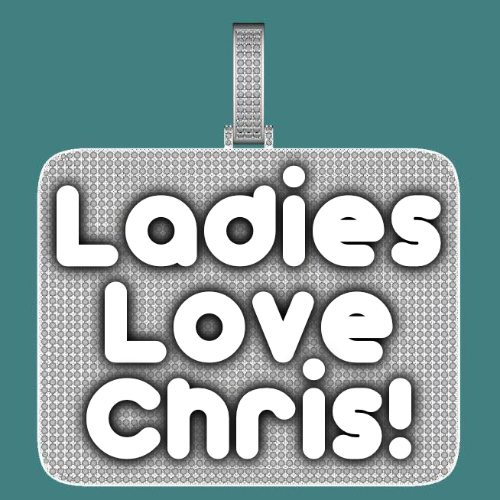 CUSTOM LETTER NECKLACE 3D BIG SQUARE