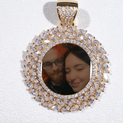 Large 3D Wheat Ear Custom Picture Pendant