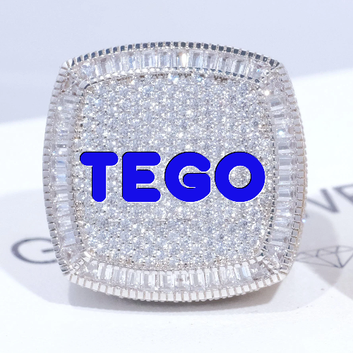 CUSTOM LETTER 3D ICED RING