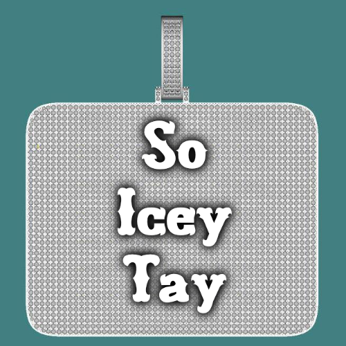 CUSTOM LETTER NECKLACE 3D BIG SQUARE