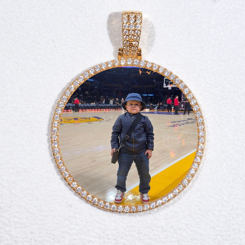 MEDIUM 3D CIRCLE CUSTOM PICTURE PENDANT