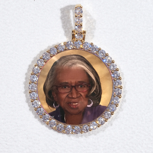 3D CIRCLE CUSTOM PICTURE PENDANT SMALL SIZE