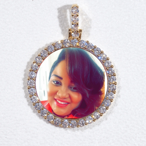 3D CIRCLE CUSTOM PICTURE PENDANT SMALL SIZE